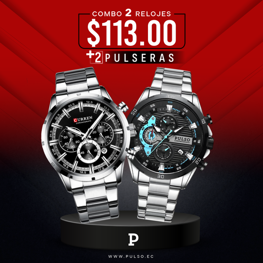 COMBO 513: 2 RELOJES X $113.00
