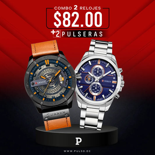 COMBO 517: 2 RELOJES X $82.00