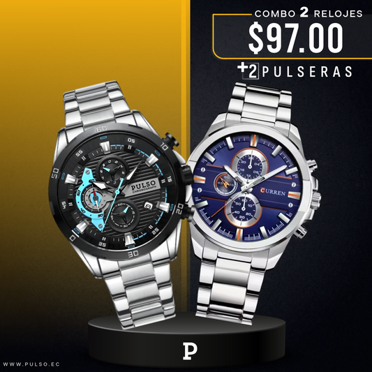 COMBO 520: 2 RELOJES X $97.00
