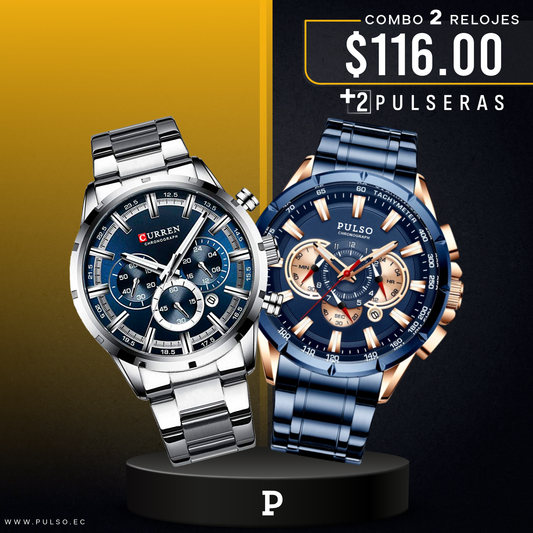 COMBO 525: 2 RELOJES X $116.00