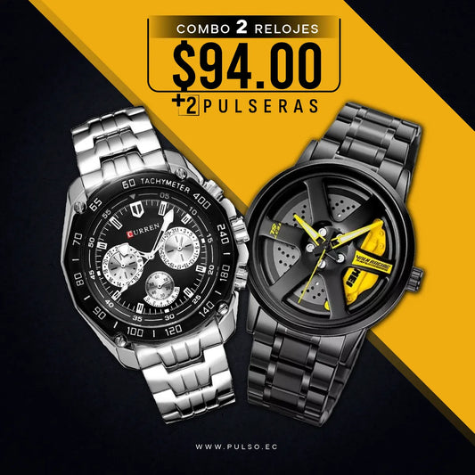COMBO 529: 2 RELOJES X $94.00