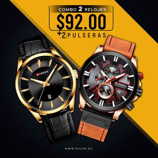 COMBO 533: 2 RELOJES X $92.00