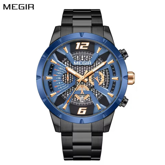 Reloj Megir Ref. 847 Negro/Azul