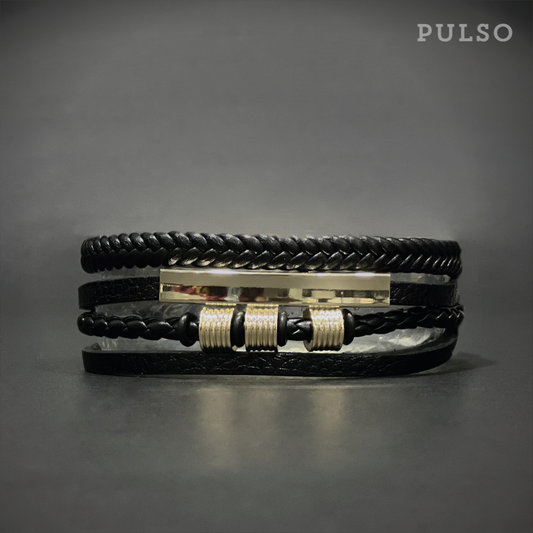 Pulsera Placa Ref: 7030-6 Dorado