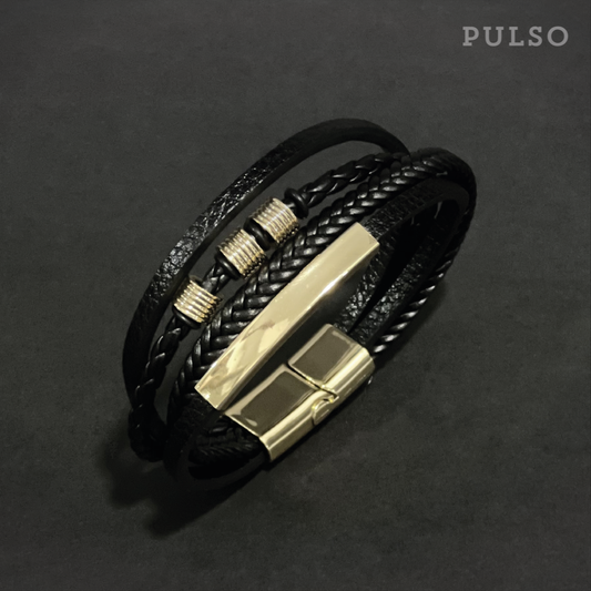 Pulsera Placa Ref: 7030-6 Dorado