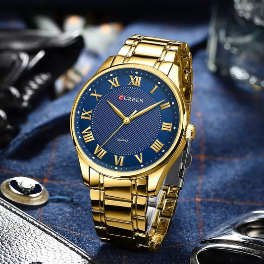 Reloj Curren 750 Dorado/Azul