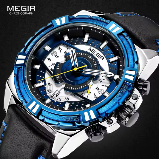 Reloj Megir Ref. 854 Negro/Azul