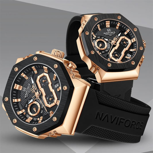 Reloj Naviforce Ref. 874 Negro/Dorado M