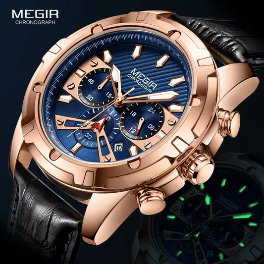 Reloj Megir 856 Negro/Dorado