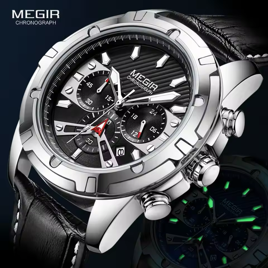 Reloj Megir 856 Negro/Plata