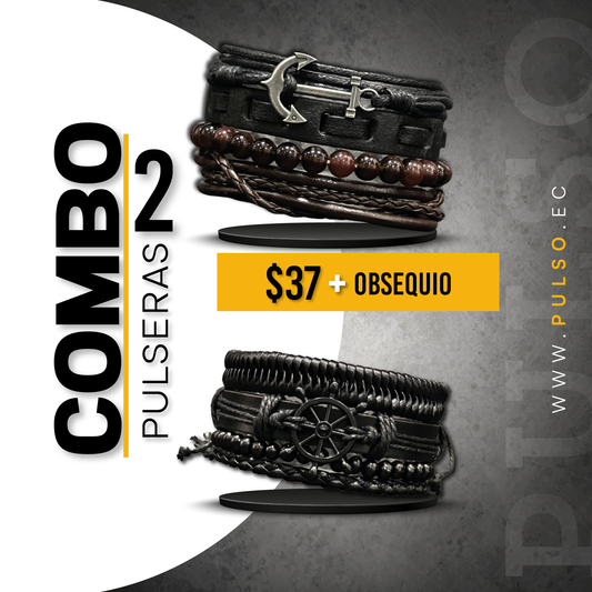 COMBO 1603: 2 PULSERAS X $37.00