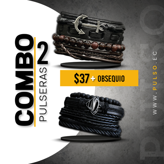 COMBO 1604: 2 PULSERAS X $37.00