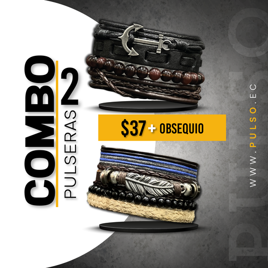 COMBO 1605: 2 PULSERAS X $37.00