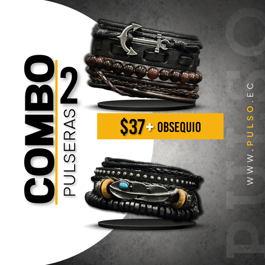 COMBO 1606: 2 PULSERAS X $37.00