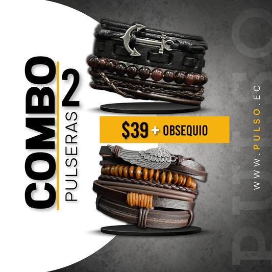 COMBO 1609: 2 PULSERAS X $39.00