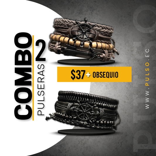 COMBO 1611: 2 PULSERAS X $37.00