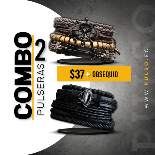 COMBO 1612: 2 PULSERAS X $37.00