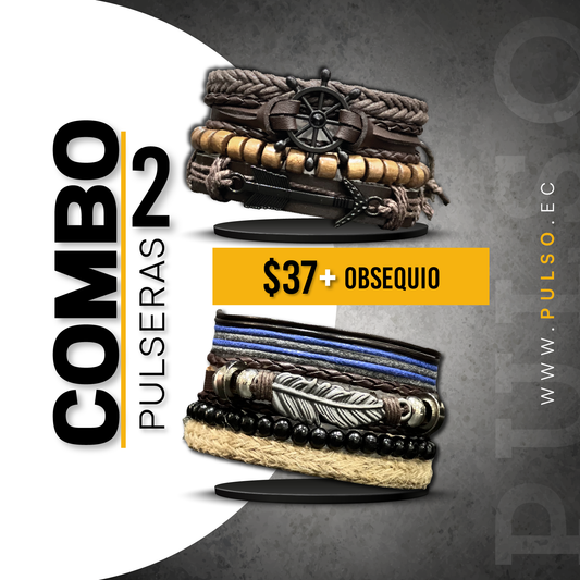 COMBO 1613: 2 PULSERAS X $37.00