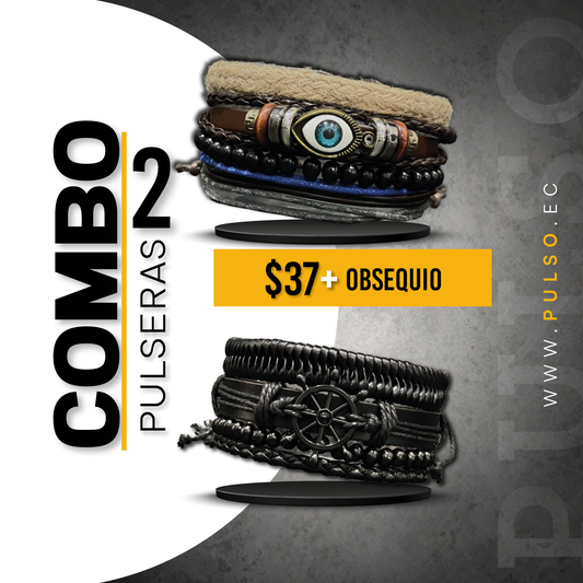 COMBO 1614: 2 PULSERAS X $37.00