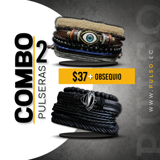 COMBO 1615: 2 PULSERAS X $37.00