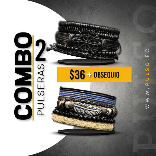 COMBO 1617: 2 PULSERAS X $36.00