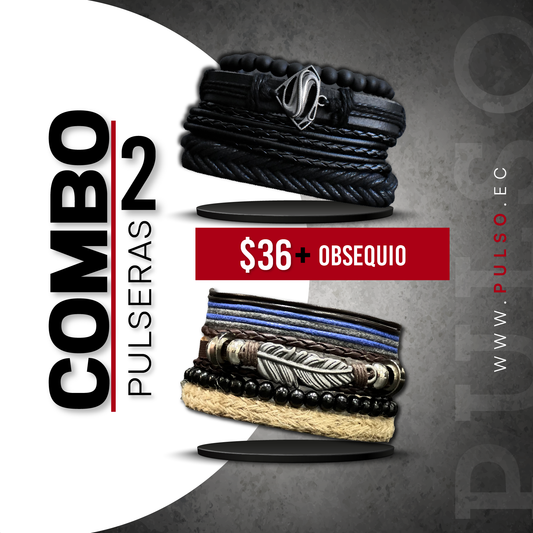 COMBO 1622: 2 PULSERAS X $36.00