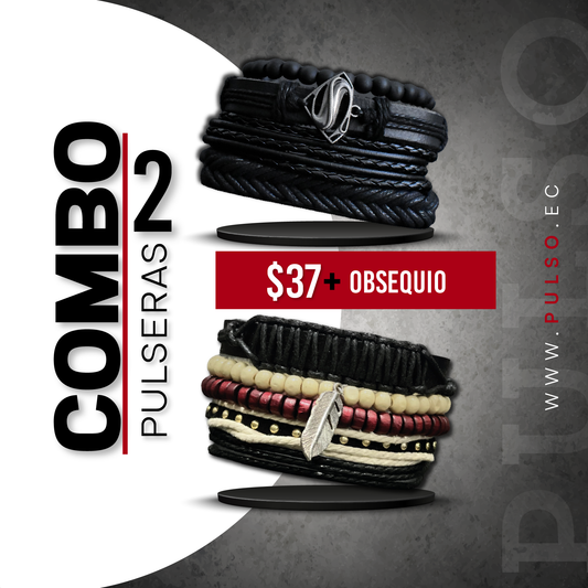 COMBO 1625: 2 PULSERAS X $37.00