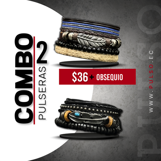 COMBO 1628: 2 PULSERAS X $36.00