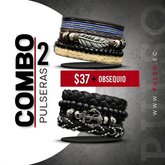 COMBO 1629: 2 PULSERAS X $37.00