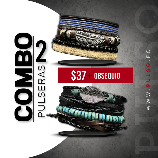 COMBO 1631: 2 PULSERAS X $37.00