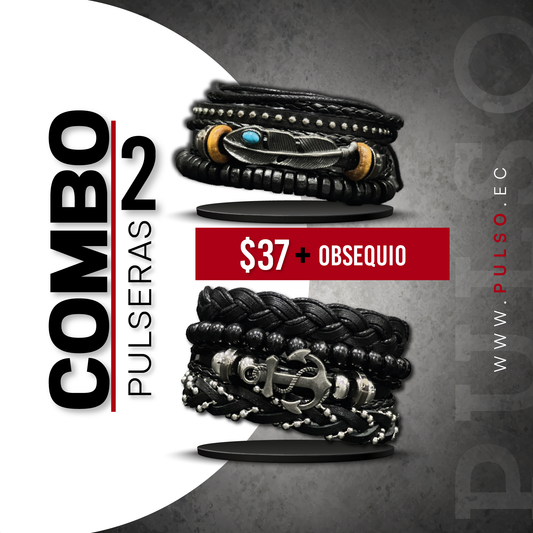 COMBO 1632: 2 PULSERAS X $37.00