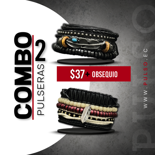 COMBO 1633: 2 PULSERAS X $37.00