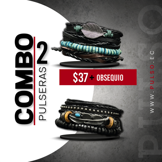 COMBO 1634: 2 PULSERAS X $37.00