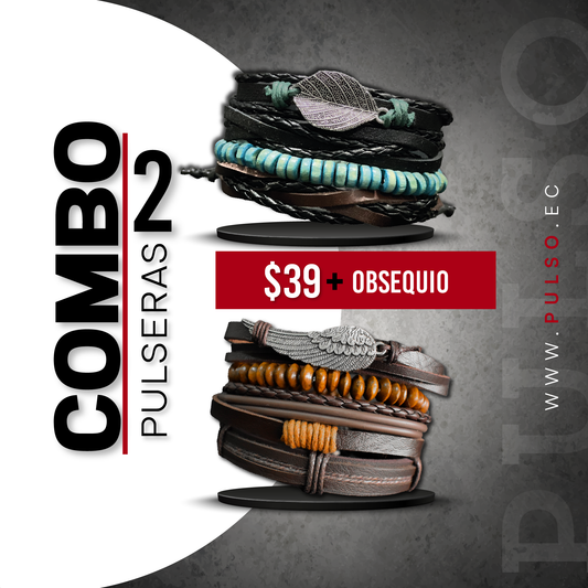 COMBO 1636: 2 PULSERAS X $39.00