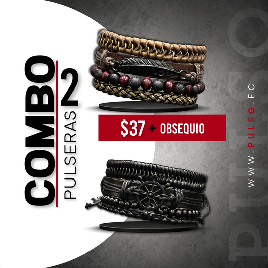 COMBO 1637: 2 PULSERAS X $37.00