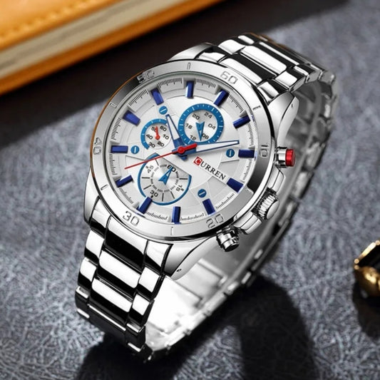 Reloj Curren REF: 242 Plata/Blanco