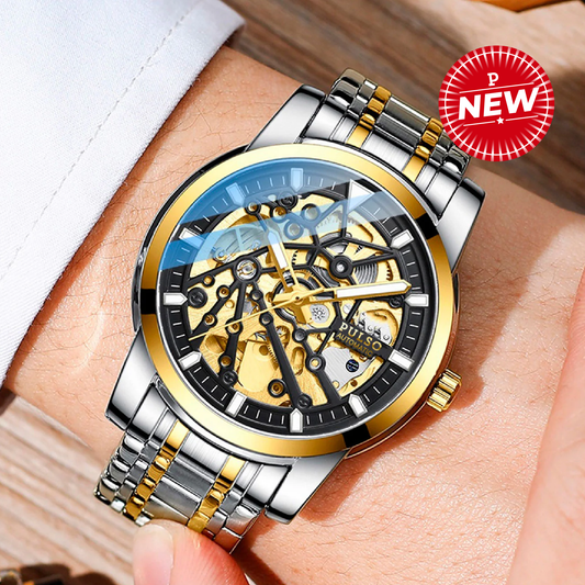 Reloj PULSO Ref. 2918 Plata/Negro/Dorado