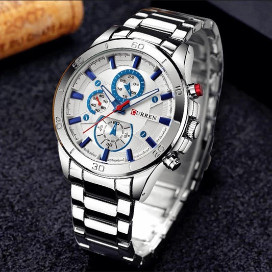 Reloj Curren REF: 242 Plata/Blanco