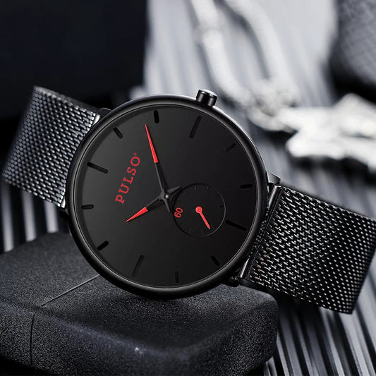 Reloj PULSO Ref. 738 Negro/Rojo