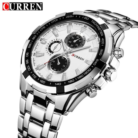 Reloj CURREN REF. 472 Plata/Blanco