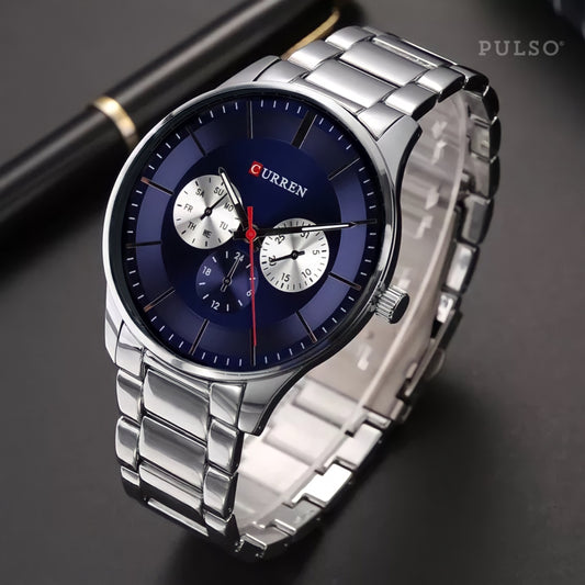 Reloj Curren Ref: 695 Plata/Azul