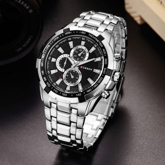 Reloj CURREN REF. 472 Plata/Negro